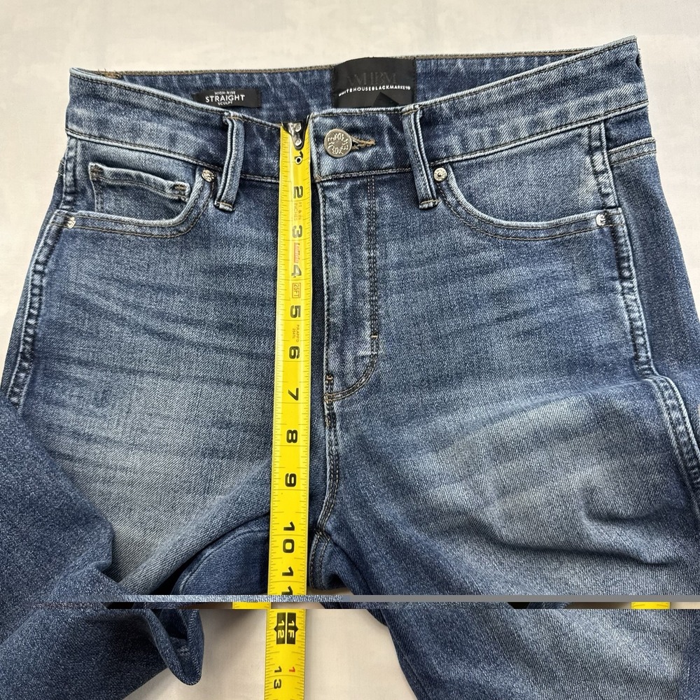 White House Black Market High Rise Straight Sculpt Jeans Size 4 - Picture 7 of 7